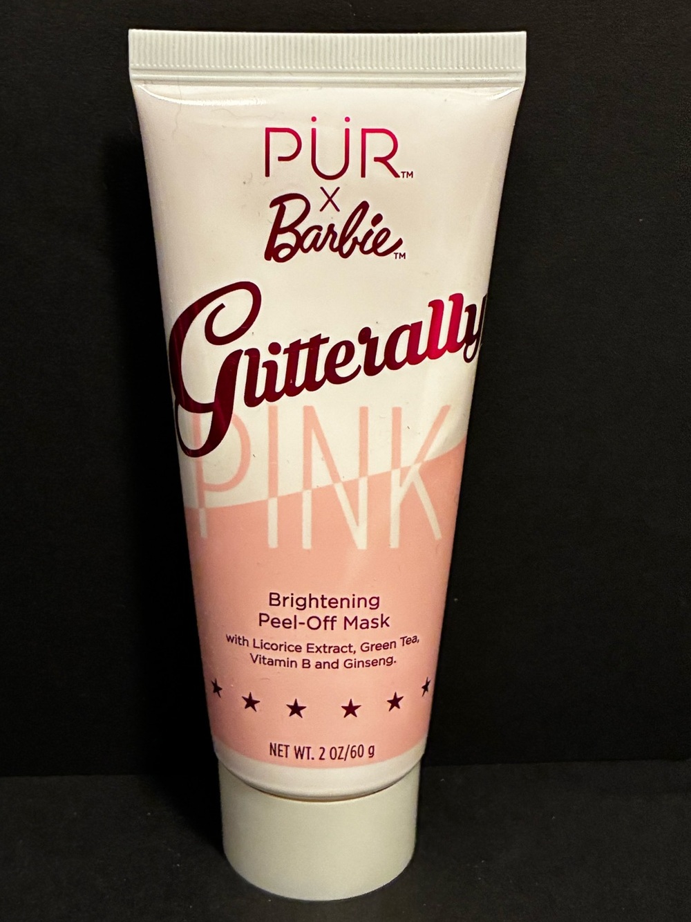 PUR Barbie Glitterally Pink Brightening Peel-Off Mask Limited Full Size SEALED